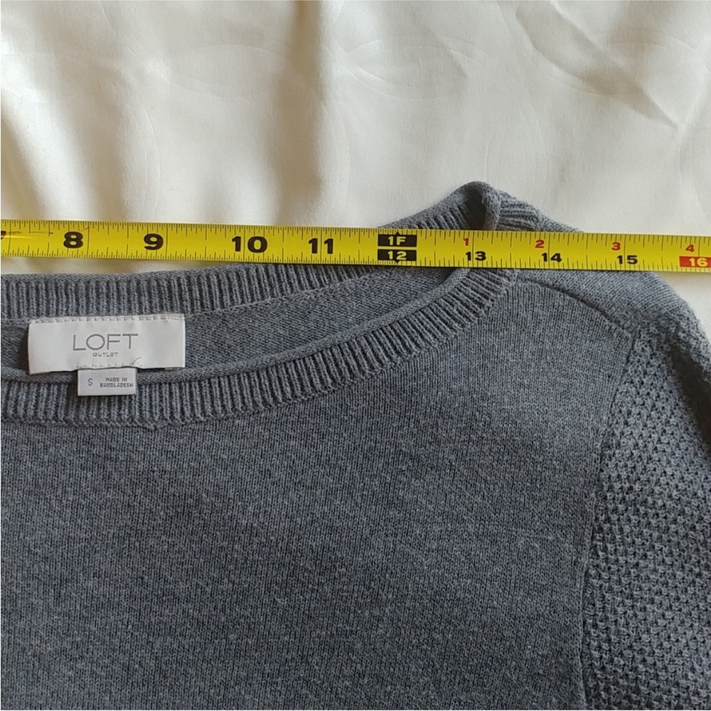 LOFT Soft Grey Sweater! - Picture 3 of 6